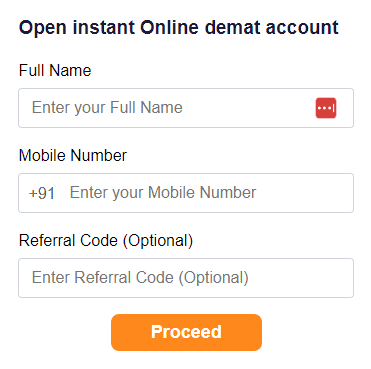 Motilal Oswal Account Opening